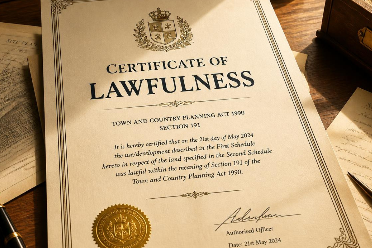 Certificate of lawfulness